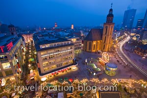 photo of Night Lights Of Downtown Frankfurt Germany
