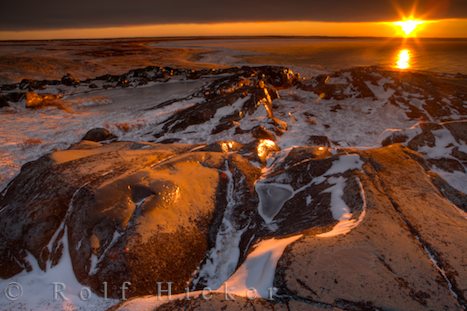 photo of Hudson Bay Sunset Manitoba Canada