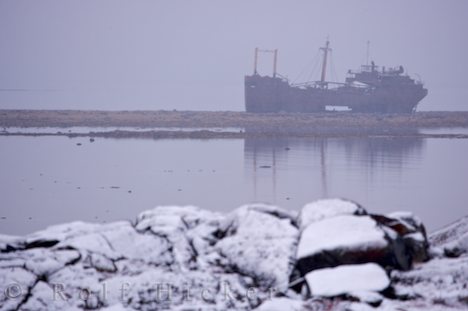 photo of MV Ithaca Shipwreck Hudson Bay Churchill