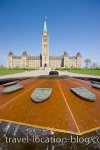 photo of Centennial Flame Parliament Buildings Ottawa Ontario
